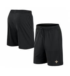 Men's New Orleans Saints Black Performance Shorts