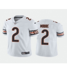 Men's Chicago Bears #2 DJ Moore White Vapor Untouchable Stitched Football Jersey