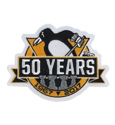 Stitched 2017 Official Pittsburgh Penguins 50th Anniversary Jersey Patch