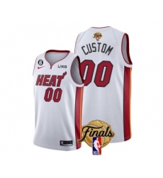 Men's Miami Heat Active Player Custom White 2023 Finals Association Edition With NO.6 Stitched Basketball Jersey