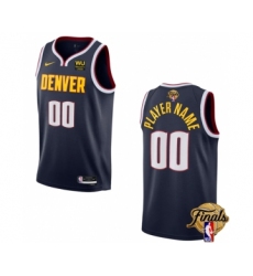 Men's Denver Nuggets Active Player Custom Navy 2023 Finals Icon Edition Stitched Basketball Jersey