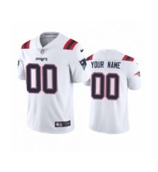 New England Patriots Custom White 2020 Vapor Limited Jersey