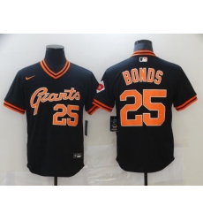 Men's Nike San Francisco Giants #25 Barry Bonds Black Fashion Baseball Jersey