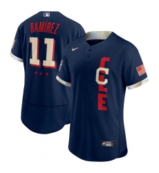 Men's Cleveland Indians #11 José Ramírez Nike Navy 2021 MLB All-Star Game Authentic Player Jersey