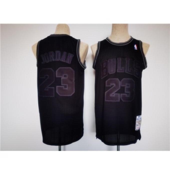Men's Chicago Bulls #23 Michael Jordan Black Stitched Basketball Jersey