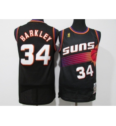 Men's Phoenix Suns #34 Charles Barkley Swingman Black NBA Jersey