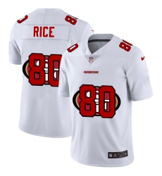Men's San Francisco 49ers #80 Jerry Rice White Nike White Shadow Edition Limited Jersey