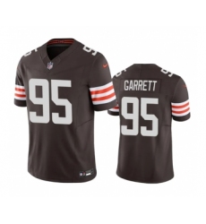 Men's Cleveland Browns #95 Myles Garrett Brown 2023 F.U.S.E. Vapor Untouchable Limited Stitched Jersey